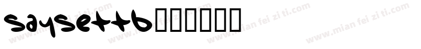 SAYSETTB字体转换