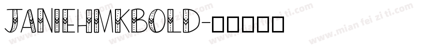 JanieHmkBold字体转换