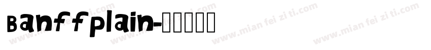 Banffplain字体转换