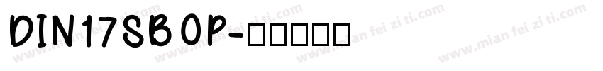 DIN17SBOP字体转换