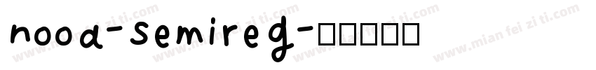 nooa-semireg字体转换