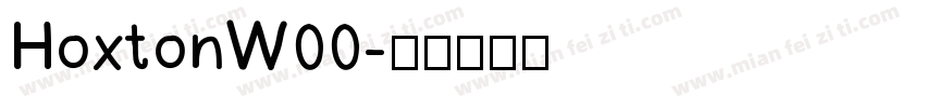 HoxtonW00字体转换