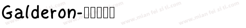 Galderon字体转换