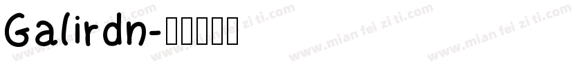 Galirdn字体转换