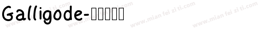 Galligode字体转换