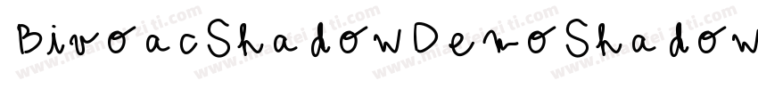 BivoacShadowDemoShadow-Yzq2o字体转换
