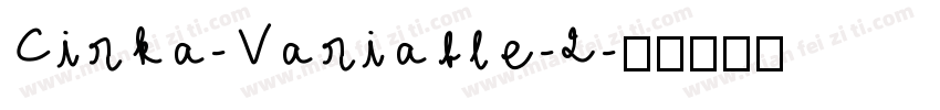 Cirka-Variable-2字体转换