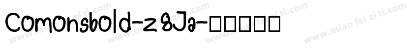 Comonsbold-z8Ja字体转换