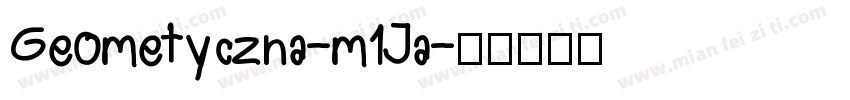 Geometyczna-m1Ja字体转换