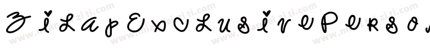 ZilapExclusivePersonaluse字体转换