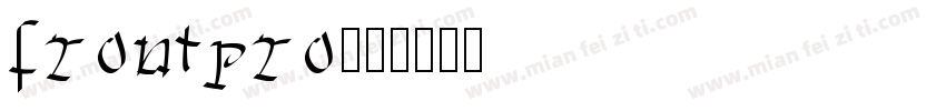 frontpro字体转换