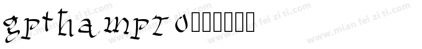 gpthampro字体转换