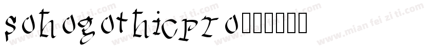 sohogothicpro字体转换
