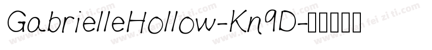GabrielleHollow-Kn9D字体转换