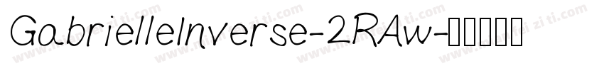 GabrielleInverse-2RAw字体转换