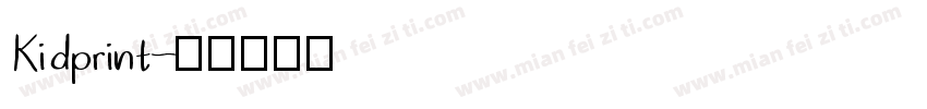 Kidprint字体转换
