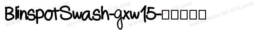 BlinspotSwash-gxw15字体转换