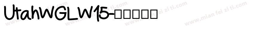 UtahWGLW15字体转换