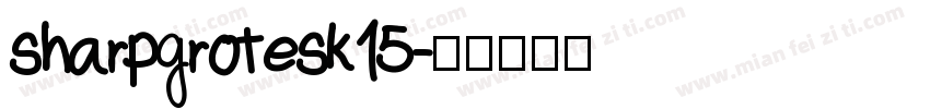 sharpgrotesk15字体转换