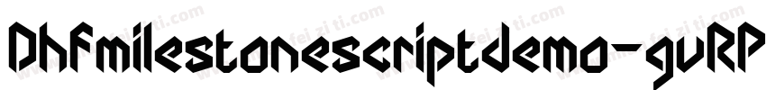 Dhfmilestonescriptdemo-gvRP字体转换