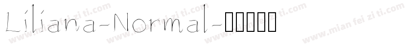 Liliana-Normal字体转换