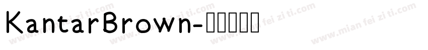 KantarBrown字体转换