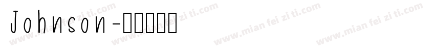 Johnson字体转换