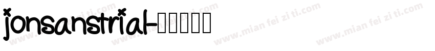 jonsanstrial字体转换