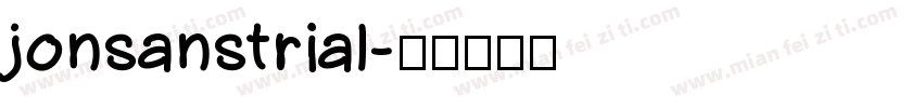 jonsanstrial字体转换