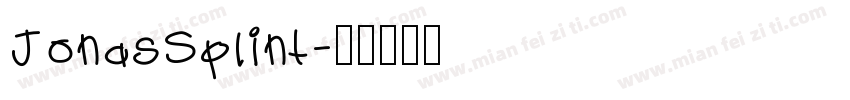 JonasSplint字体转换