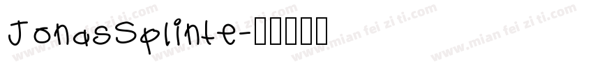 JonasSplinte字体转换
