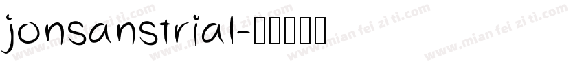 jonsanstrial字体转换