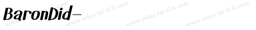 BaronDid字体转换