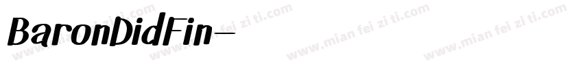 BaronDidFin字体转换