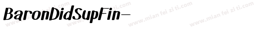 BaronDidSupFin字体转换