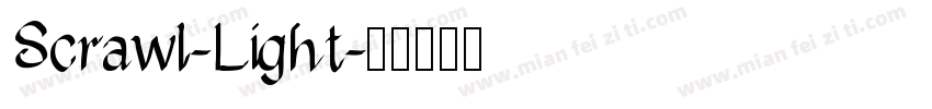Scrawl-Light字体转换