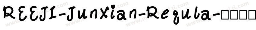 REEJI-JunXian-Regula字体转换