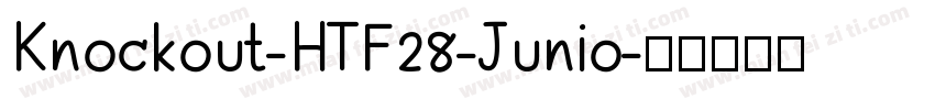 Knockout-HTF28-Junio字体转换