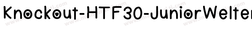 Knockout-HTF30-JuniorWelterw字体转换