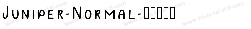 Juniper-Normal字体转换
