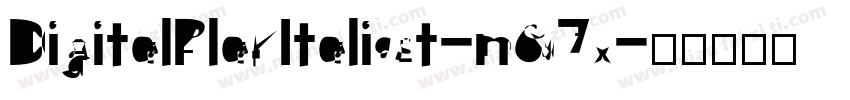 DigitalPlayItalicSt-mG7x字体转换