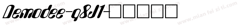 Demodee-q8J1字体转换