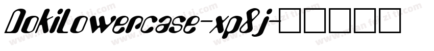 DokiLowercase-xp8j字体转换