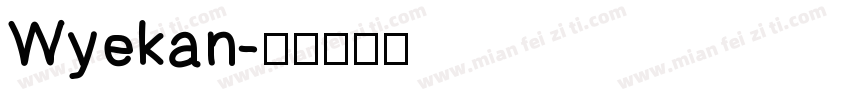 Wyekan字体转换