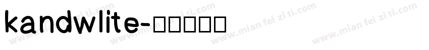 kandwlite字体转换