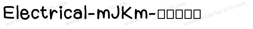 Electrical-mJKm字体转换