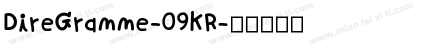 DireGramme-09KR字体转换