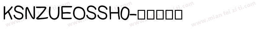 KSNZUEOSSH0字体转换