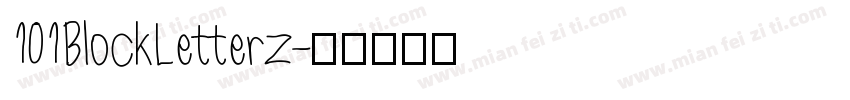 101BlockLetterz字体转换