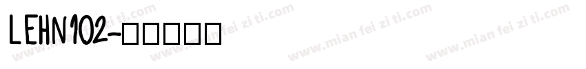 LEHN102字体转换